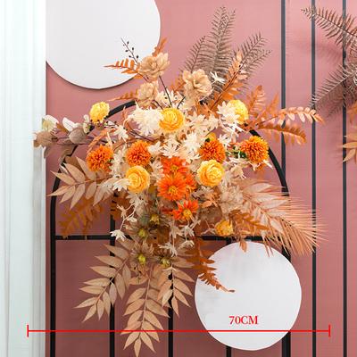 China Wedding Decoration Real Plants and Artificial Flowers Wedding Silk Flower Bouquet Bridal Private Label Rose Decoration Decorative Big Heads for sale