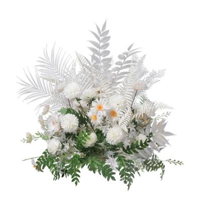 China Wedding decoration fashion hot sale cheap artificial flowers for party stage decor wedding flower wall backdrop for sale