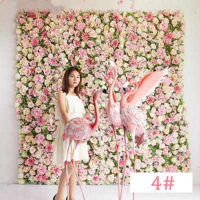 China Wedding Decoration In Plastic Back Wall Artificial Silk Flower Wall Panel Backdrop Ins Style Custom High Quality Stock #4 Style Flower Wedding Decoration for sale