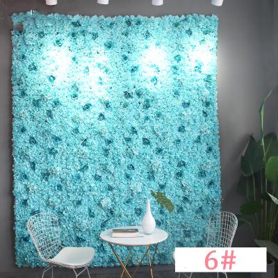 China Wedding Decoration In Plastic Back Wall Artificial Silk Flower Wall Panel Backdrop Ins Style Custom High Quality Stock Wedding Running #6 for sale