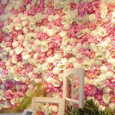 China Wedding Artificial Silk Flower Wall Panel Backdrop Wedding Decoration Bridal Silk #G #G for sale