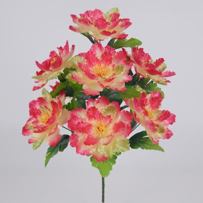 China Wedding Hot Silk Rose Flower Bouquets Wedding Centerpieces Artificial Flowers 9 Halloween Christmas Birthday Sale Decoration for sale