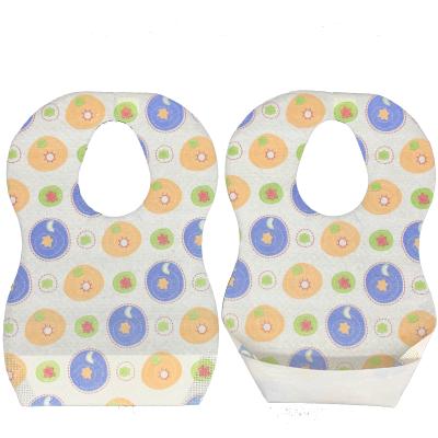 China Disposable Customize Baby Product Printed To Waterproof Disposable Baby Bibs for sale