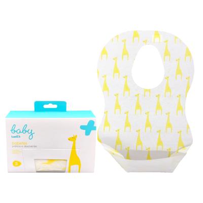 China 2020 Amazon Hot Disposable Baby Products Disposable Infant Printed 6-24 Months Disposable Baby Bibs With Pocket for sale