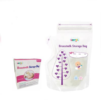 China Best Selling Portable Breastmilk Storage Bag Leakproof Sealed Ziplock Pouch 30 Piece Baby Breastmilk Storage Feeding Bags For Breastmilk for sale