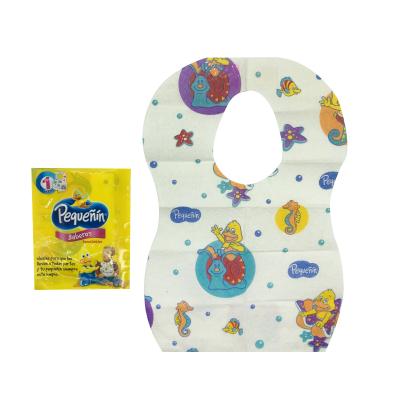 China 2021 Newest Nonwoven Fabric O Soft Form Waterproof Nonwoven Fabric Dinner Infant Bib For Consumption for sale