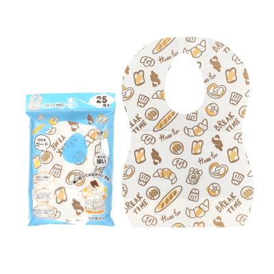 China 2021New Tissue Paper 2 Diapers Protector Disposable Tissue Paper Absorbent Feeding Kids Bib For Dieting for sale