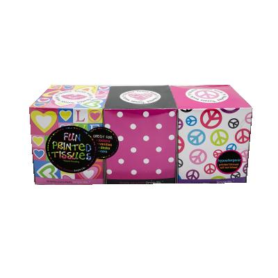 China ultra soft & strong and high absorbency high quality custom logo tissue paper tissue mini box for sale