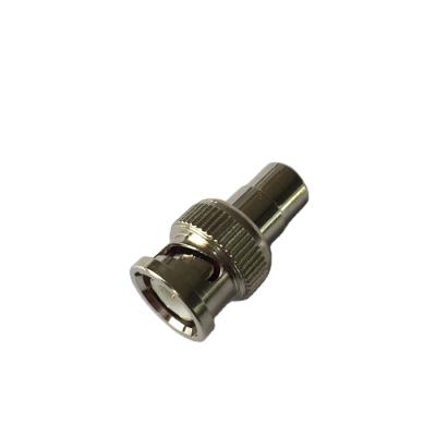 China Cctv System Connection Professional Manufacturing Solderless Bnc Connector Coaxial Male For Cctv Camera Male Connector for sale