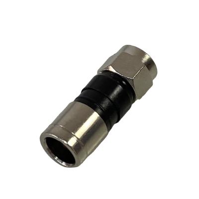 China Best Selling Bnc Male Cctv System Connection Best Crimp On Connector 3 Pieces Crimp On Male Coaxial Cable Connector for sale