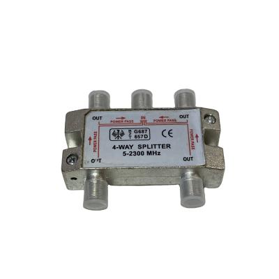 China Wholesale CCTV System Connection Supplier Frequency 5-2400mhz Rangehigh Quality TV Four Way Splitter for sale