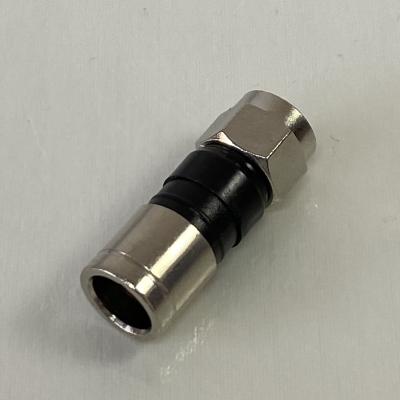 China Wholesale professional rf connector F connection link coaxial cable full rf male connector waterproof brass coaxial connector for sale