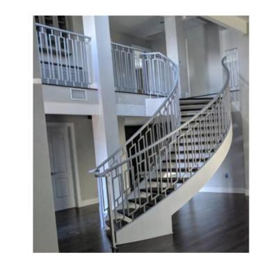 China Modern Home Decoration Stair Curved/Arc Spiral LED Staircase,Indoor Staircase,Luxury Modern Home Decoration Glass Stairs Wooden Stairs Made in China-Maist for sale