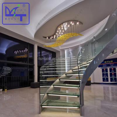 China modern manufacturer sprial glass staircase,spiral staircase for sale