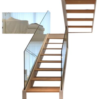 China Modern Double Winder Spiral Staircase Glass Baluster for sale