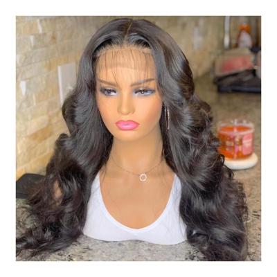 China Natural Body Wave Cuticle Aligned Raw Virgin Human Hair 100% Transparent Lace Front Wigs Human Hair Wig For Black Women for sale