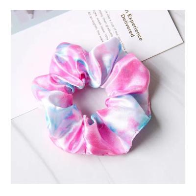 China Accept Customized 10/20/30/40/50/60 Pack Satin Silk Hair Scrunchies Tie Strings Hair Elastic Scrunchy Accessories For Women Hair teens girls for sale