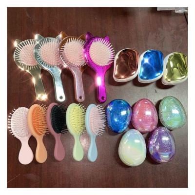 China Salon Hair Make Custom Logo Cheap Wig Brushes For Make Up Bling Hot Wide Hair Brush Tooth Hair Comb for sale