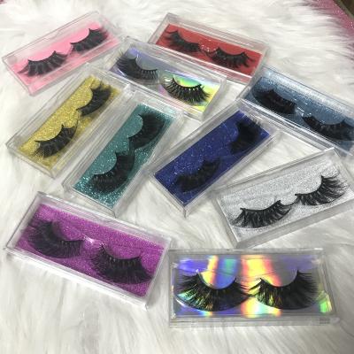 China Seller Natural False Eyelashes Long Mink Lashes Fluffy Eyelashes With High Quality Wholesale for sale