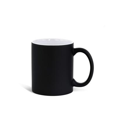 China Viable Bulk Ceramic Coffee Mug Black Ceramic Coffee Tea Milk Mug With Logo for sale