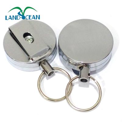 China Soft PVC Custom Heavy Duty Strap Metal Retractable Badge Reel for sale