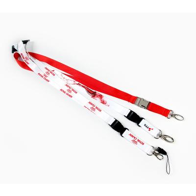 China Exhibition Hot Sale Lanyard Silk Printing Phone Lanyard Short Keychain Lanyard Wholesale for sale