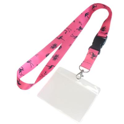 China Eco-friendly Personalized Women Wallet PVC Lanyard ID Card Credit Card Plastic Badge Holder for sale