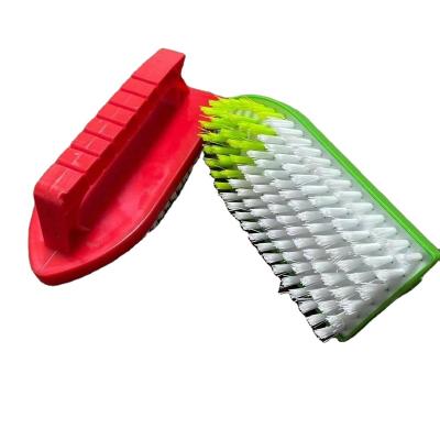 China Sustainable Fashion Scrub Clothes Brush Durable Household Design Shoes Brush Stiffens Sturdy Handle Comfortable Easy Dry Hang for sale