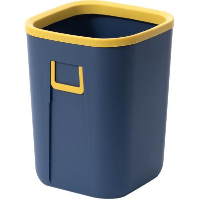 China High Quality Sustainable Plastic Marble Narrow Bathroom Trash Can Small Waste Bin for sale