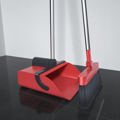 China Self Design Magnet Broom And Dustpan Home Set With Long Rod for sale