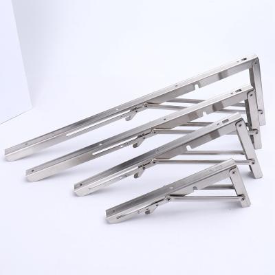 China Modern Simplicity Factory Folding Spring Shelf Heavy Duty Folding for Table Work Bench Space Stainless Steel Brackets for sale