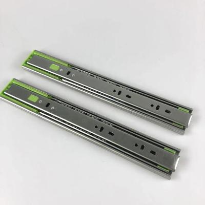 China 45mm Shanghai Modern Material Hydraulic Slide For Drawer Furniture Steel Channel Telescopic Soft Narrow Runner Drawer Slides for sale