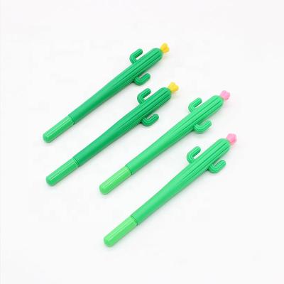 China 2021 Natural Hot Sale Gel Pen Cute Cactus Shape Pen for sale