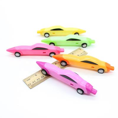 China Creative plastic car shape pen 2021 racing cars kawaii toys for kids gift for sale