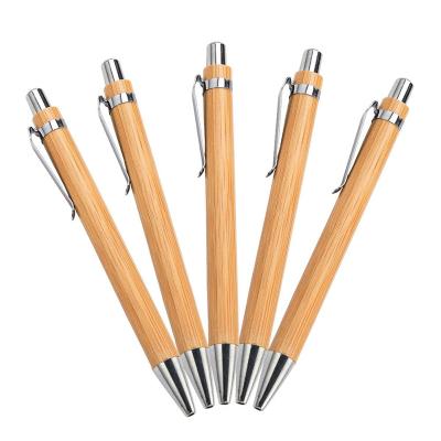 China OEM Printing Eco - Friendly Manufacturer Promotion Free Sample Classic Bamboo Pen Ball Pen for sale