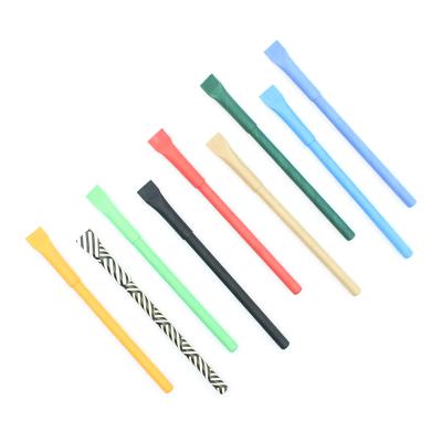 China Wheat Environmental Friendly Eco Friendly Paper Straw Ball Pen Ball Pen With Custom Logo for sale