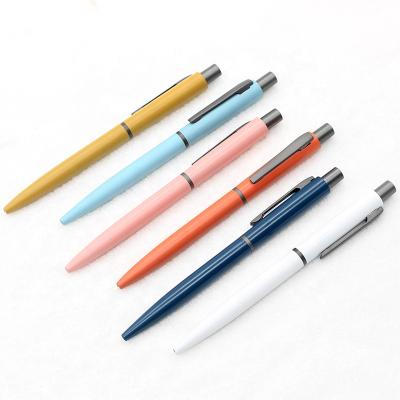 China Wonderful luxury tip Pen Press Click Metal Ball Pen For Business Gift best quality of metal press ball pen 2021 beautiful for sale