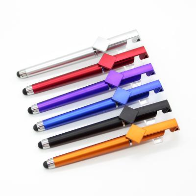 China Normal Plastic QR Code Phone Holder Gel Pen With Touch Screen Stylus Pen for sale