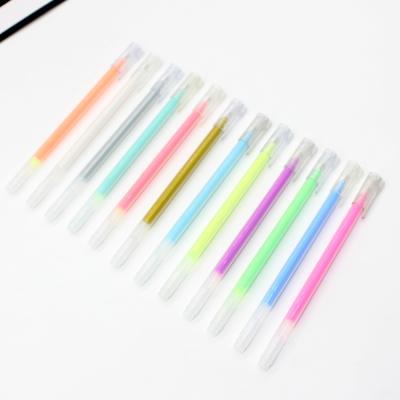 China Kids Paint Marker 12 Colors Gel Pastel Highlighter Bar Pen for sale