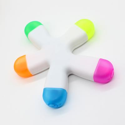 China office & School Markers New Style Starfish Shape Highlighter Pen 5 Colors Fluorescent Pen for sale