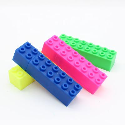 China office & The Novelty of Colorful School Markers Building Block Toy Bricks Highlighter For School and Children for sale