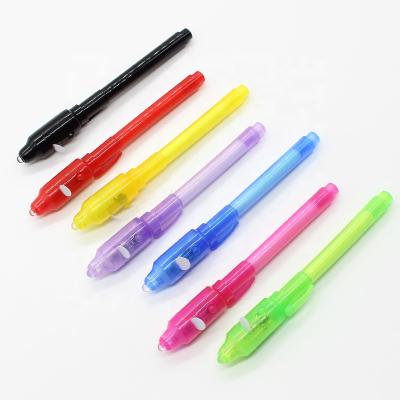 China office & School LED Pen Magical Invisible Ink Pen UV Light UV Light Pen for sale