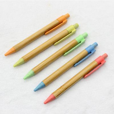 China office & Environmentally Friendly Bamboo Pen Biodegradable Maiji Rod Ballpoint Tip Pen Eco Friendly School Pen Customized for sale