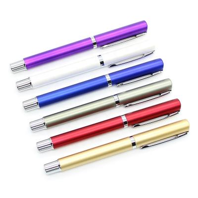 China Office School Office Gel Pen Colorful Silver Glitter Clip Plastic Custom Gel Pen for sale