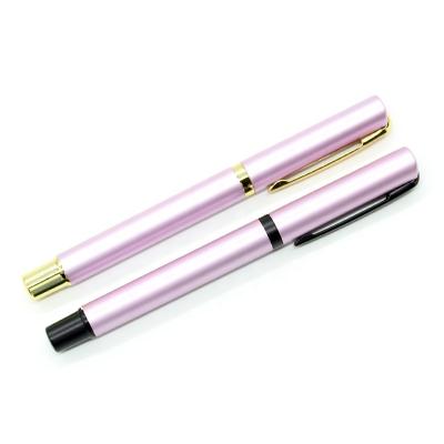 China Plastic Glitter Gel Ink Pen Customized Weighted Ballpoint Pens Rose Gold Custom Pen for sale