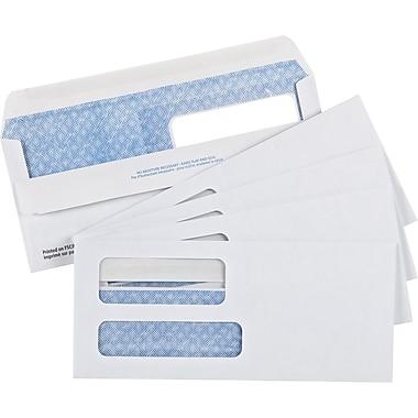 China 2018 Custom Business Envelope Double&Triple Window Envelope For Security Packaging Recycled Envelopes for sale