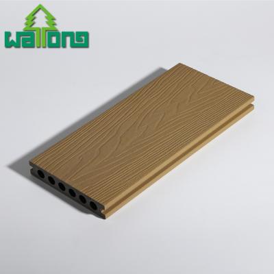 China Modern UV Resistance Recycled Eco-friendly Durable Plastic Co-extrusion Hollow Composite Wpc Composite Decking Board for sale