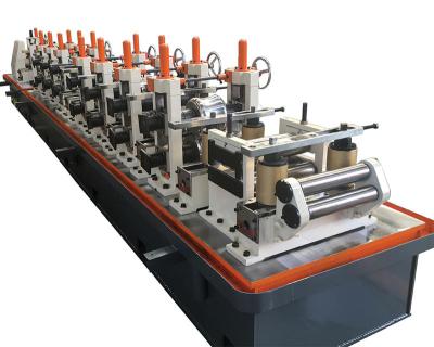 China Production Line GI Carbon Metal Steel Power Supply Pipe ERW Tube Mill Machinery Adjust Welded Tube Mill Flying Saw for sale