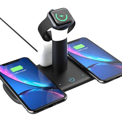 China LAIMODA Mobile Phone/Watch/Earphone New Arrivals 3 in 1 Magnetic Wireless Charger 15W Wireless Charging Station for iPhone for sale