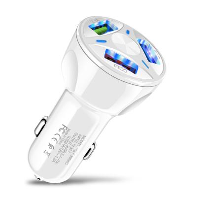 China Dual 3 left Navigator/PDA/PSP/GPS LAIMODA QC3.0 QC2.0 usb car charger mobile phone chargers for iphone charger for sale